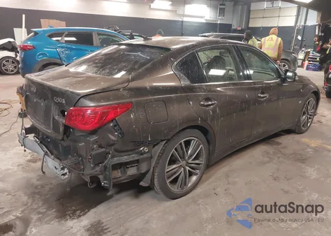 2014 Infiniti Q50 Sport from USA, damaged, VIN JN1BV7ARXEM688396